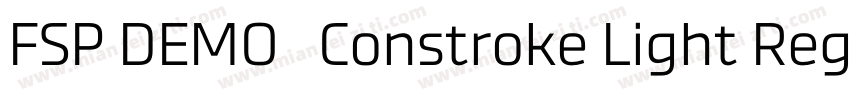 FSP DEMO   Constroke Light Regular字体转换